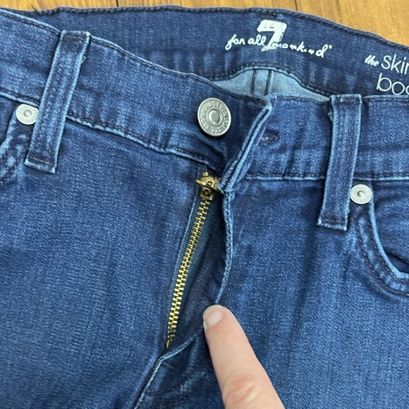 for all mankind size 27 the skinny bootcut dark wash - Picture 7 of 8